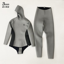 Japan Slip Leather Diving Suit Professional Deep Diving Free Diving Wetsuit Surf Swimming Warm And Cold Proof Soft Outlet Tail