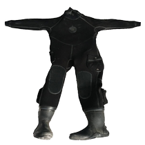 Full dry diving suit warm clothing waterproof salvage rescue cleaning project wear-resistant comfortable soft and flexible factory direct sales