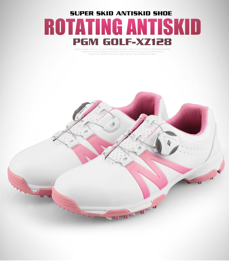 ladies black waterproof golf shoes