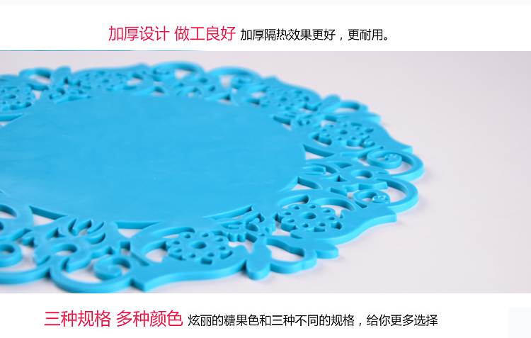 Sáng tạo dày rỗng silicone cup mats cup cách nhiệt mat nhiệt chống nóng pad chống trượt bát mat placemat mat