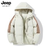 Jeep, зимний пуховик с пухом, куртка, 2024 года, подходит для подростков, увеличенная толщина, для влюбленных
