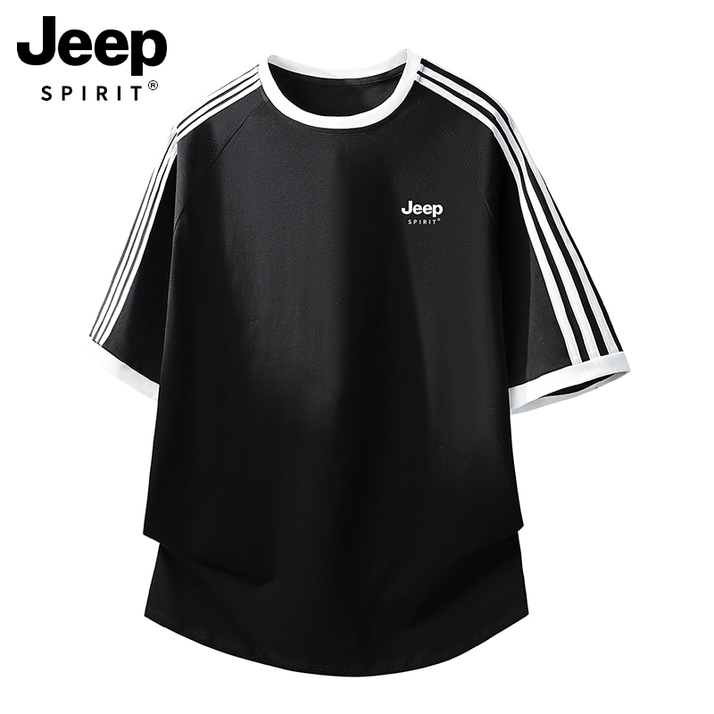 Jeep Pure Cotton T-Shirt Short-Sleeved Women's 2026 New Summer Ice Silk Quick-Drying Loose American Casual Round Neck Top