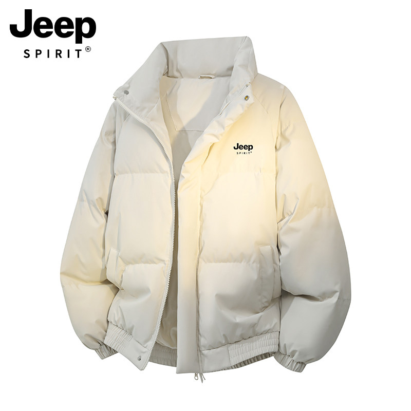 JEEP羽绒棉服男款冬季2025新款加厚保暖棉袄冬装立领男士棉衣外套 2