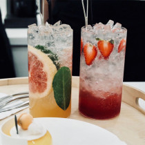 Glass ins wind square glass straight cup Net red cold drink cup Glass high-value drink cup