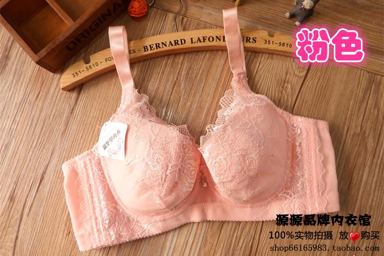 Mùa hè không siêu mỏng áo ngực ngực lớn thu nhỏ sexy ren áo ngực womens đồ lót đầy đủ bao gồm cốc xốp.