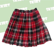 Plexant Dress Girl Gift Dress Plaid Half Body Skirt Woman Summer Anti Walking Light Class Suit Customizable