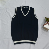 Childrens Clothing Knitted Pure Cotton Sweater Vest Yinglun College Wind Kindergarten Autumn And Winter Classics