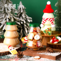 Christmas cookie packaging glass jar snowflake crisp candy baking household nougat tote bag box Christmas tree