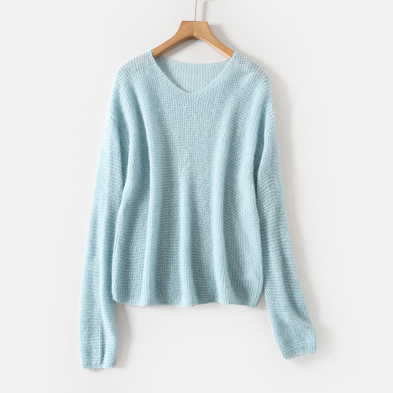 S32338 Tairan~Premium Single Product~Soft Suede Alpaca Wool V-Neck Pullover Lazy Style Long-Sleeve Sweater for Women in Autumn S32338 Tairan~Premium Single Product~Soft Suede Alpaca Wool V-Neck Pullover Lazy Style Long-Sleeve Sweater for Women in Autumn