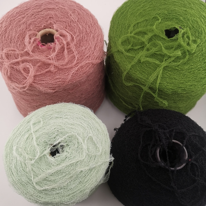 Da Zixia Guang Fancy Wave Yarn Mesh Fabric Yarn Scarf Bag Hand Mixed Yarn F1-107