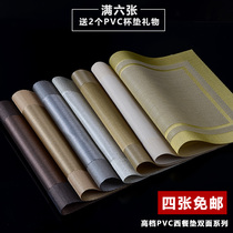Table mat Bowl and chopstick mat Fabric Table mat Photo American Country Western mat Cloth Coaster Insulation mat Pad cloth