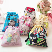 Japanese cartoon cute bundle pocket Stizie drawstring bag storage bag Cute lucky bag Gemini Star Princess storage bag