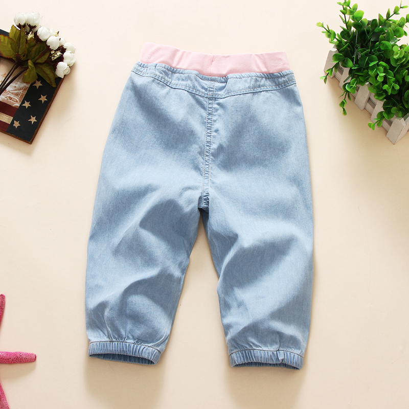 bảy điểm quần Girls 2020 mùa hè Hàn Quốc phiên bản mỏng quần jean giản dị quần áo quần trẻ em quần short trẻ em những đứa trẻ lớn của.