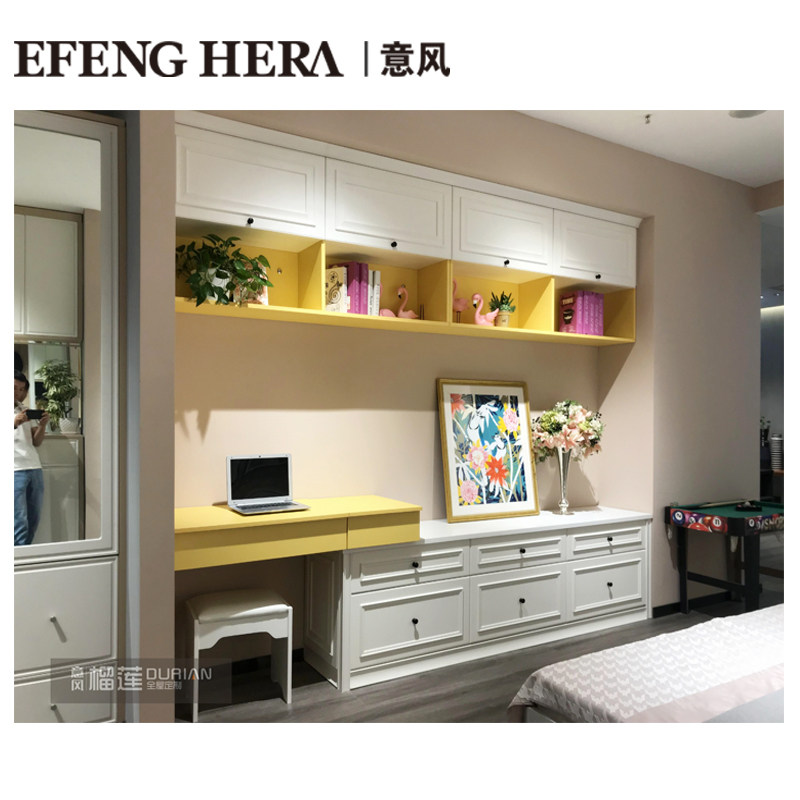 Italian durian Custom bedroom desk Bookcase TV cabinet Dresser locker