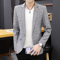 Suit men casual Korean slim single Western top young men handsome thin small suit suit men coat tide