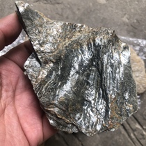 Teaching geological research mineral specimen crystal rock high purity natural sericite raw stone gravel 100 grams