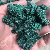 Teaching geological research mineral specimen crystal rock natural high purity acicular malachite raw ore 100g