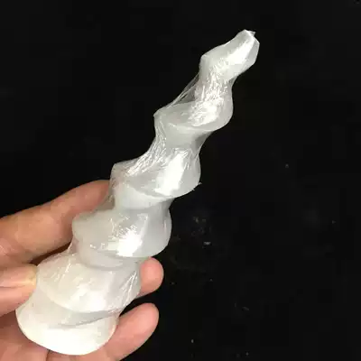 Rotating pagoda decoration Strange stone Natural Moroccan transparent plaster Spiritual healing Meditation Opal Unicorn