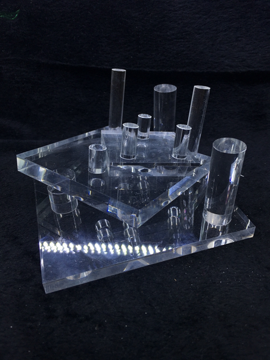 Mineral Shijia Acrylic Organic Glass Tripod Placed Display Rack Mineralite Stone Stonestone Shelf Trust