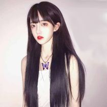 Water Dance Wig Women Long Straight Hair Daily Han Style Comic Liu Hai Black Temperament Natural Matt Long Hair New Hair Style