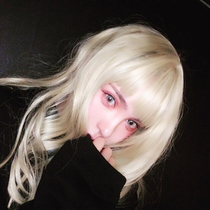 Golden wig female long curly hair Princess big wave fluffy modified round face realistic natural set invisible invisible hair cover