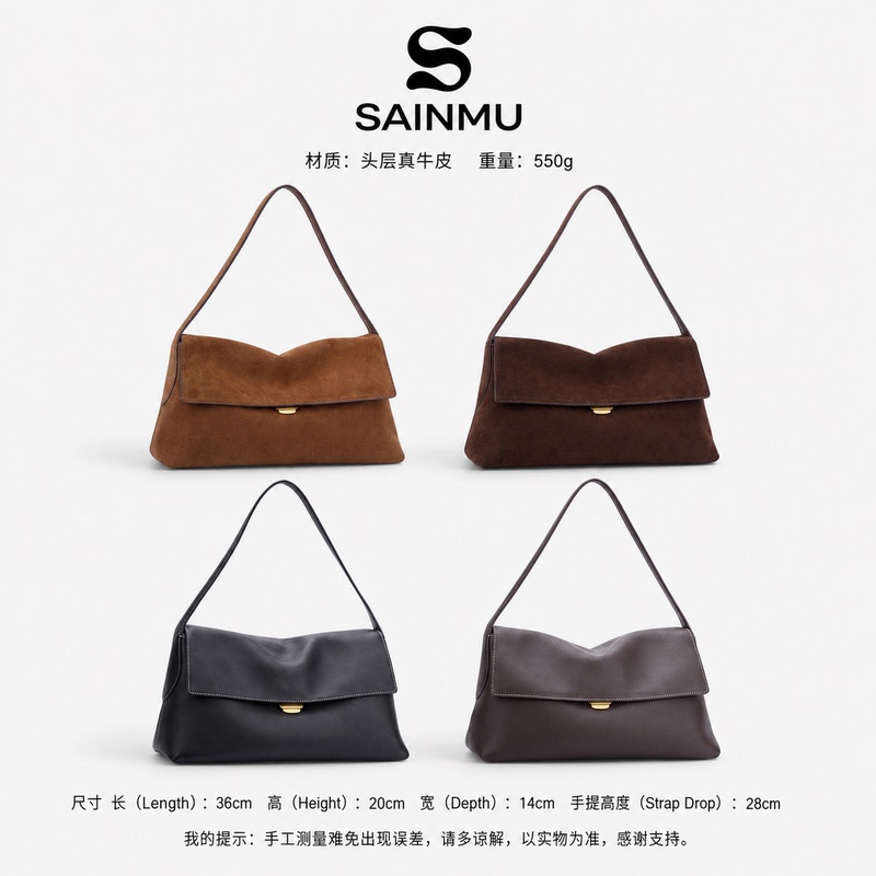 Sainmu 「Daily Life」26S “No. 36” “First Layer Genuine Leather” Unisex Shoulder Tote Bag Sainmu 「Daily Life」26S “No. 36” “First Layer Genuine Leather” Unisex Shoulder Tote Bag