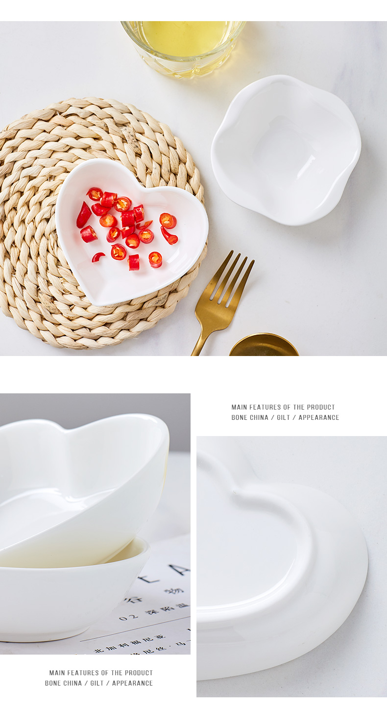 White ipads China creative web celebrity home ceramic dish taste dish of soy sauce dish snack plate vinegar, disc shaped small dishes