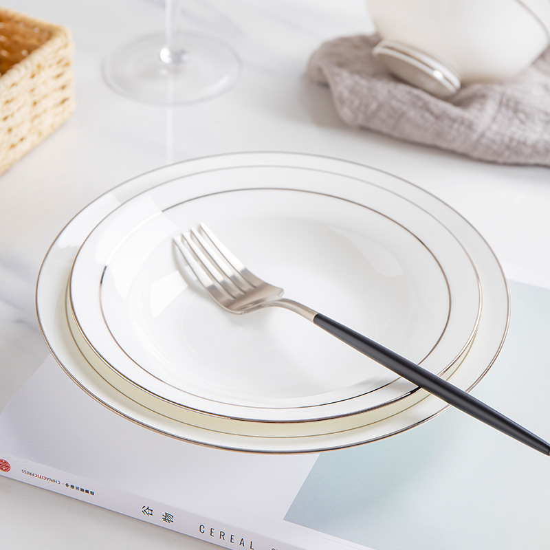White ipads China up phnom penh contracted household ceramics tableware suit round expressions using dish soup plate plate more dishes