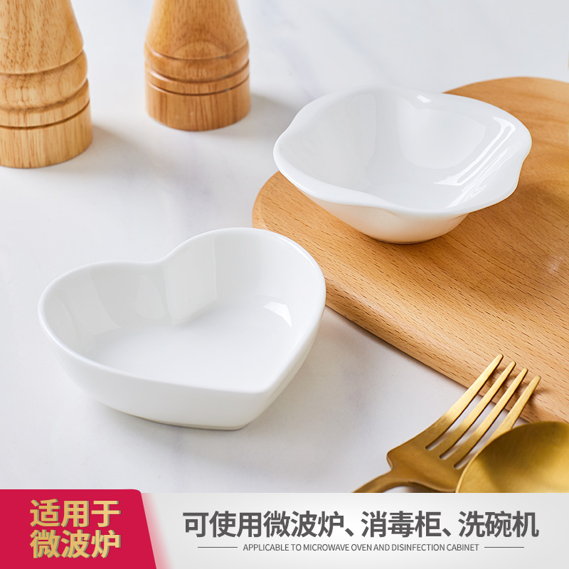 White ipads China creative web celebrity home ceramic dish taste dish of soy sauce dish snack plate vinegar, disc shaped small dishes