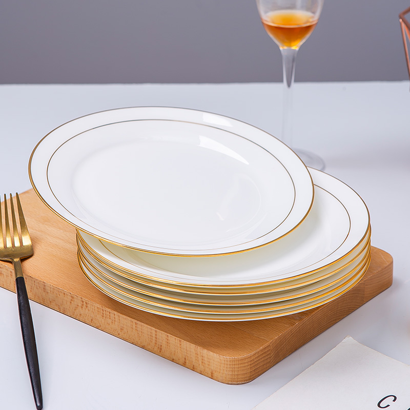Plate combination suit dish home dinner Plate creative western food steak Nordic tableware Chinese flat ceramic Plate
