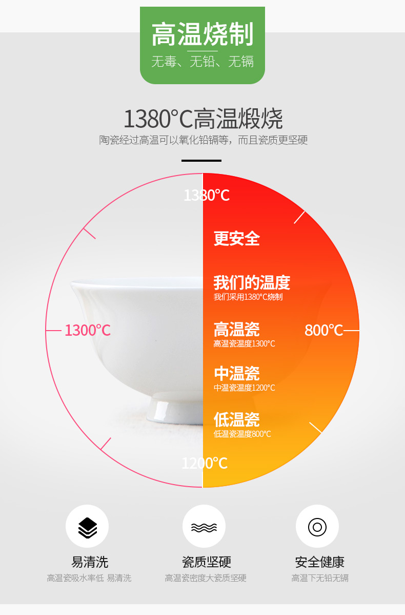 Jingdezhen ipads bowls of rice bowl rainbow such as use of household ceramic simple bowl of pure white new 4.5 inch bowl of soup bowl