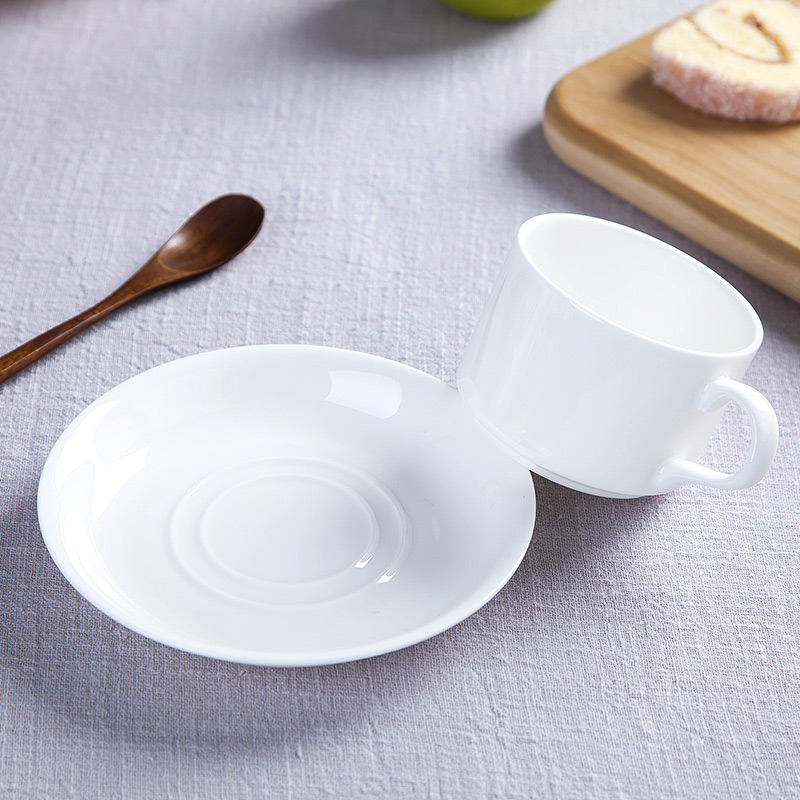 Pure white and flawless ipads porcelain of jingdezhen ceramics contracted western - style home outfit afternoon tea coffee cup set spoon