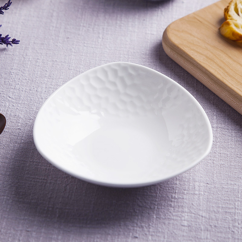 Jingdezhen ipads porcelain tableware of pure creative dish water cube salad plates home plate of ceramic plate