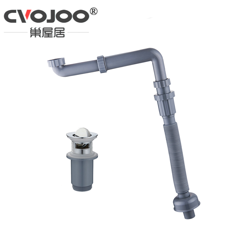 Deodorant washbasin Lower water pipe wall platoon accessories surface basin Lower water downpipe Terra basin Hand pool side drain rear tube