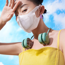 Hanging Neck Small Fan Usb Sloth Man Portable Mini Ultra Silent Carry-on red small electric fan can be charged