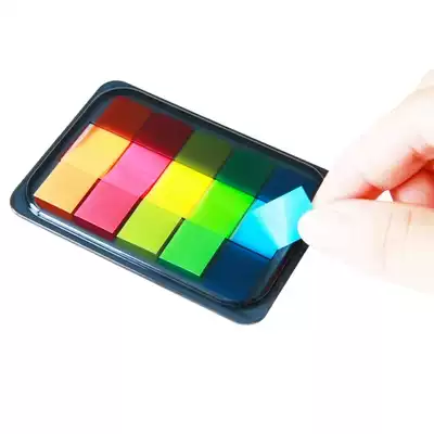 14 yuan Deli Color Label 9060 Fluorescent Label Sticker Post-it note Paper Fluorescent indicator Label