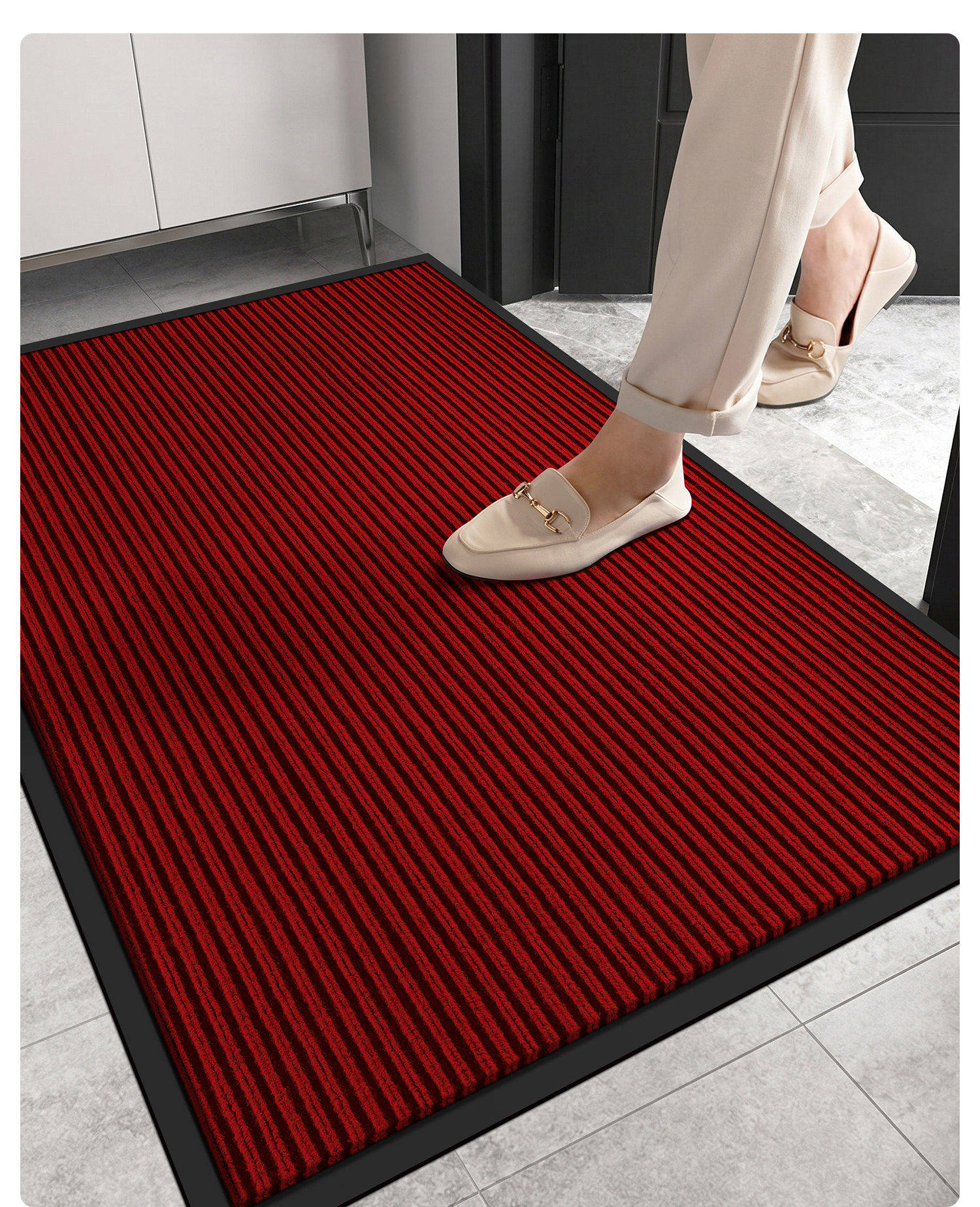 Коврик Da Tai Carpet серый, 10мм, 40x60см