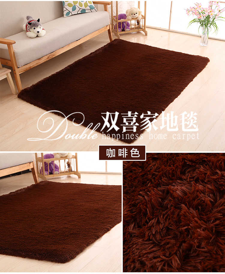Phòng khách nhà thảm lụa phòng ngủ cạnh giường sofa hình chữ nhật có thể được tùy chỉnh phòng đầy đủ thảm thảm nỉ