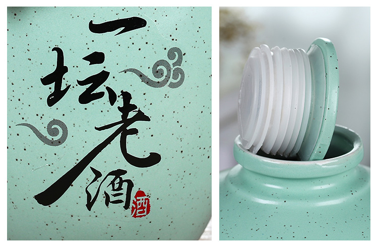 Xin MAO jingdezhen ceramic bottle is empty bottles of wine jar 1 catty 3 kg 5 jins of 10 jins home wine bottle seal wine