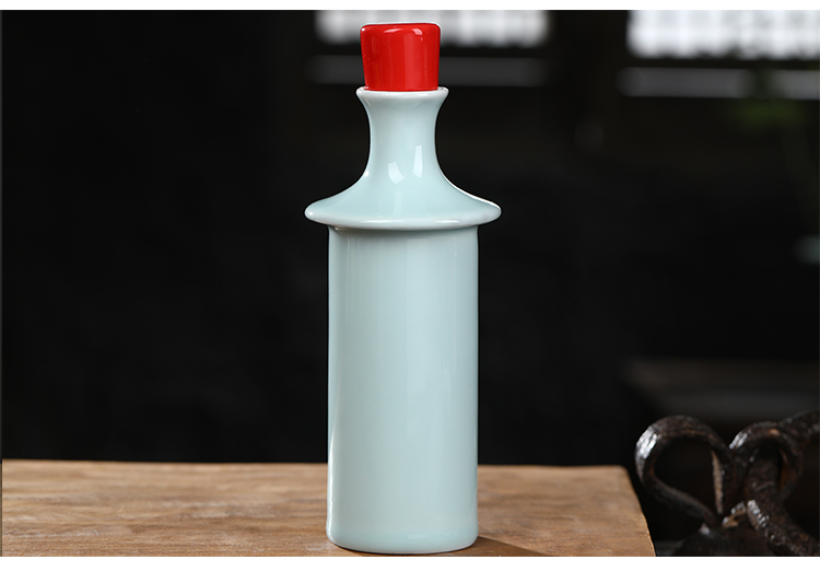 Jingdezhen ceramic wine 2 catties loading ceramic bottle home flagon gift porcelain contain wine glass bottles