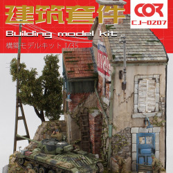Three-Story Masonry Building Assembly Model Sand Table Scene Material Platform Scene Display Base 1:35