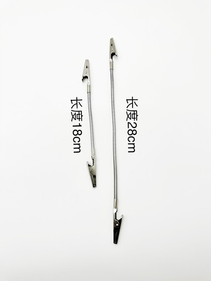 Product Promotion Double-Headed Metal Label Holder, Dessert Shop Pop Advertisement Clip, Silver Note Clip, Bendable Price Tag Clip