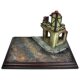 House Ruins Assembly Model Sand Table Building DIY Handmade Materials Scene Display Base Platform 1:35