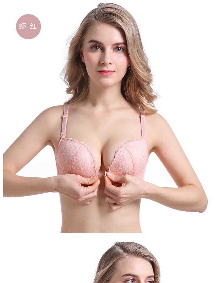 Nút trước không có vòng thép tập hợp áo ngực nhỏ đô thị đồ lót gợi cảm set đồ nữ không có dấu vết làm đẹp trở lại áo ngực - Áo ngực không dây quần áo nữ