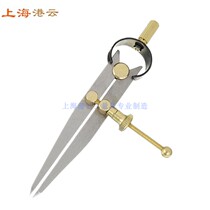 Copper accessories Flat leg spring card gauge Scriber Leather tools Compass Pitch gauge Step gauge Vegetable tanned leather sub-gauge