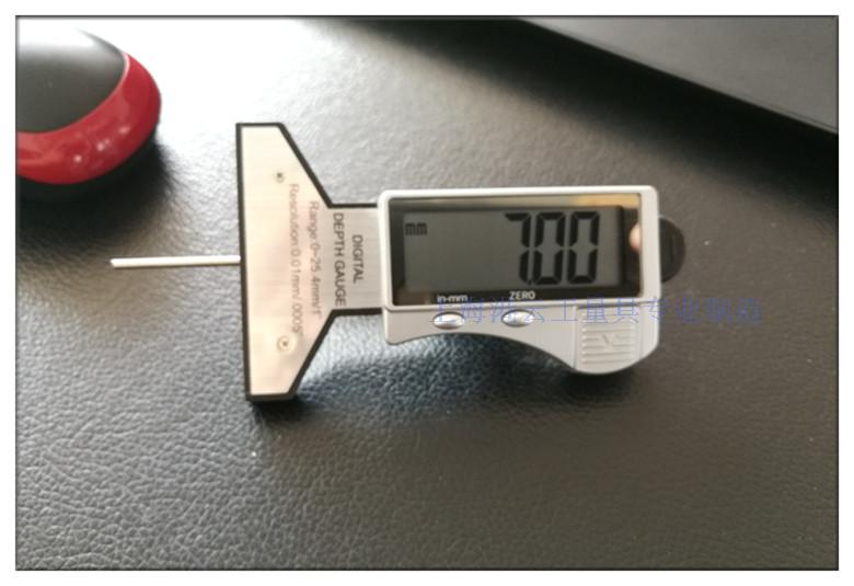 Port Cloud Industry Number of new products Precision Industry Grade Electronic Number of Digital Display Tire Pattern Ruler Depth Scale gauge 0-25mm