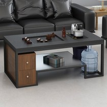 Fire stone kung fu coffee table modern simple fashion creative kung fu tea table office stainless steel kung fu coffee table