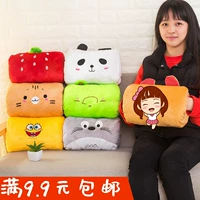 Cartoon tay ấm hơn gối đệm dễ thương khăn tay cô gái mùa đông tay ấm hơn tay ấm hơn gối gối ăn trưa gối Chăn văn phòng Ikea