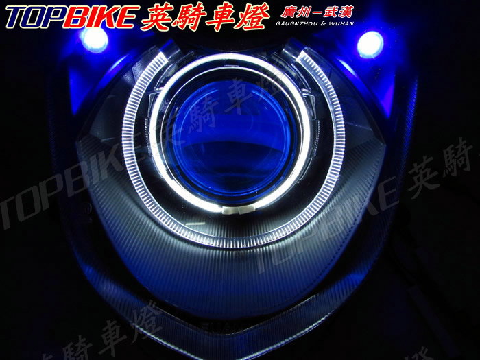 Yamaha nhanh đại bàng sửa đổi đèn pha lắp ráp nhanh đại bàng xe ánh sáng nhanh đại bàng nhanh chóng đại bàng ống kính thiên thần đèn pha mắt 5 - Đèn xe máy đèn trợ sáng exciter 150