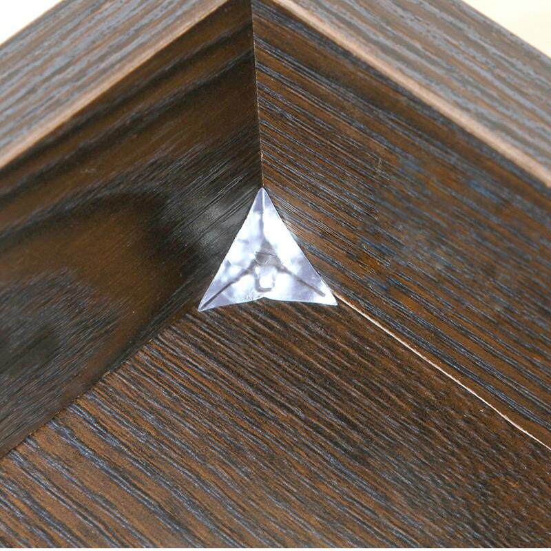 Transparent Crystal Drawers Overall Cabinet Anti-Dust Corner Wardrobe Clothes Closet Corner Anti-Fall Grey Triangle Cushion Corner Grain Anti-Dust Grain 1